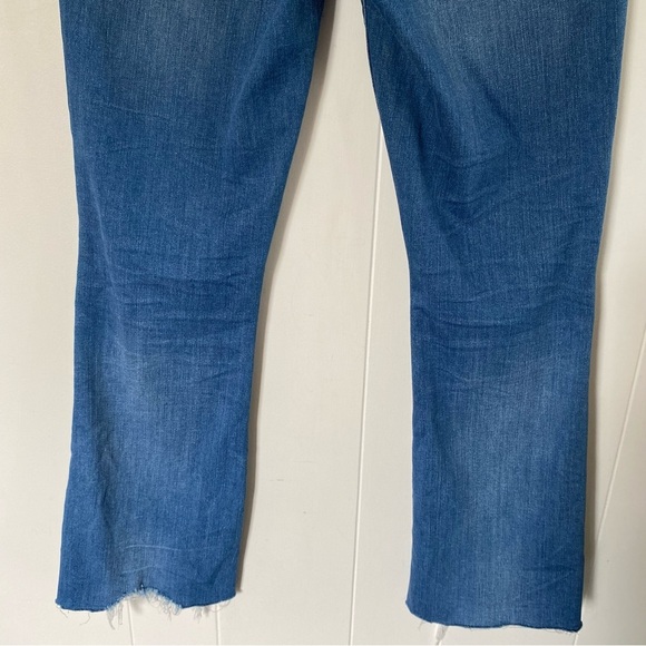 Madewell Cali Demi-Boot Jeans Bronson Wash Button-Front Edition Fly Distressed - Picture 8 of 11